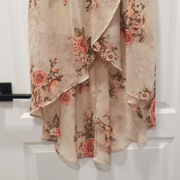 High-low Floral Print Dress - Picture 3 of 6